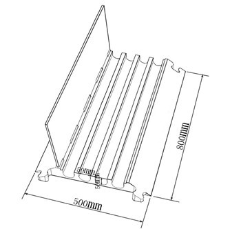 4 Channels Cable Ramp