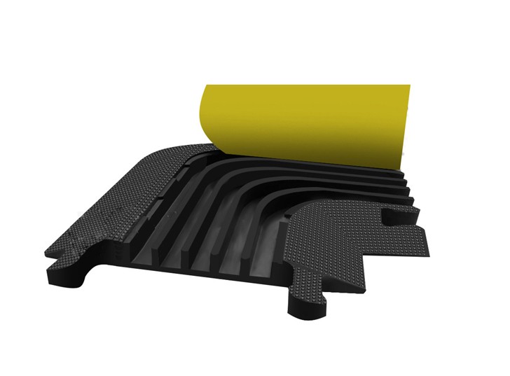 5 Channels Cable Ramp 90 degree Corner
