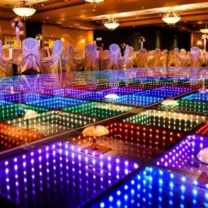 RGB LED Dance Floor LED 3D Mirror Abyss Dance Floor 3D DJ Stage Lighting Floor